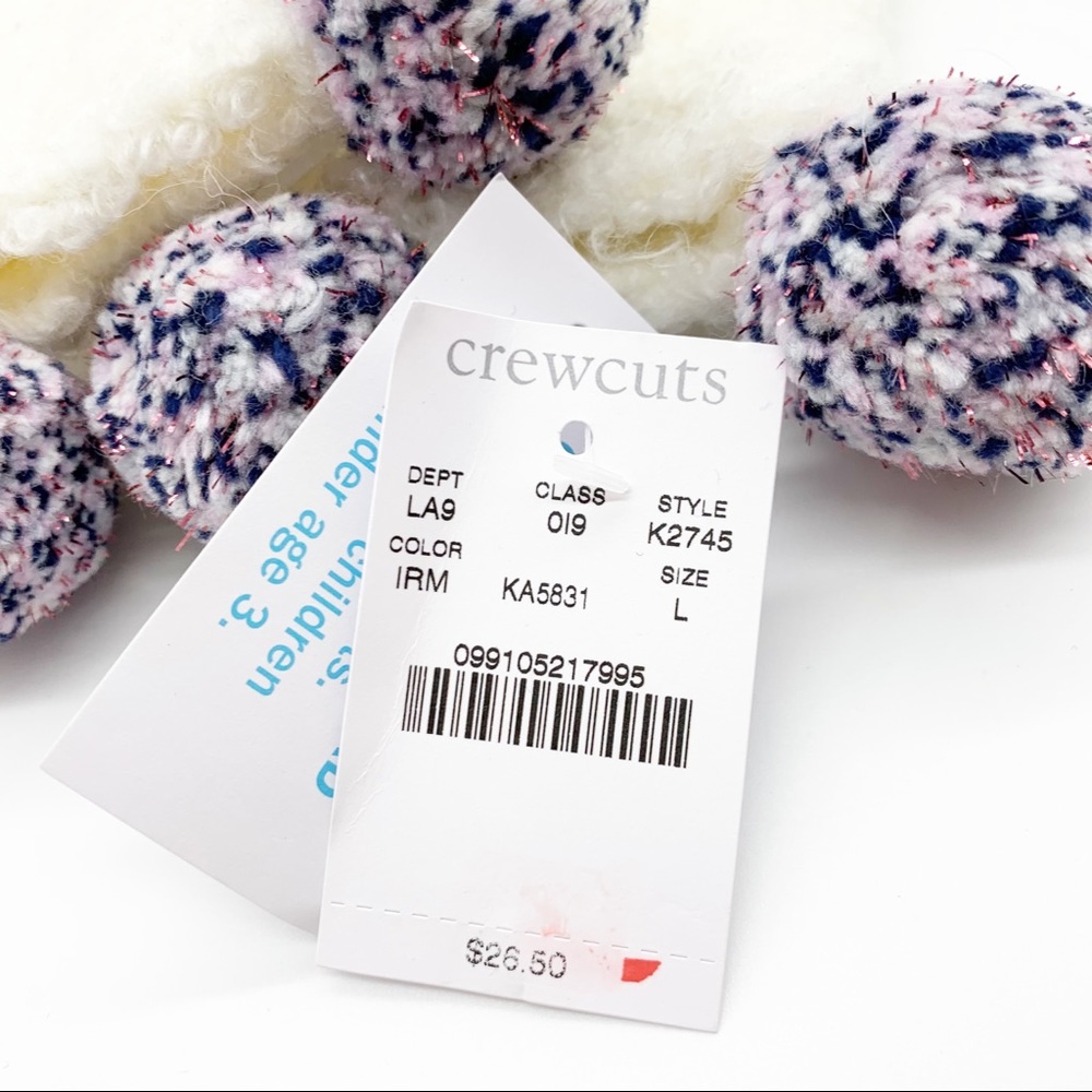 Crewcuts J. Crew Double Pom Pom Mittens Size M - Picture 8 of 11